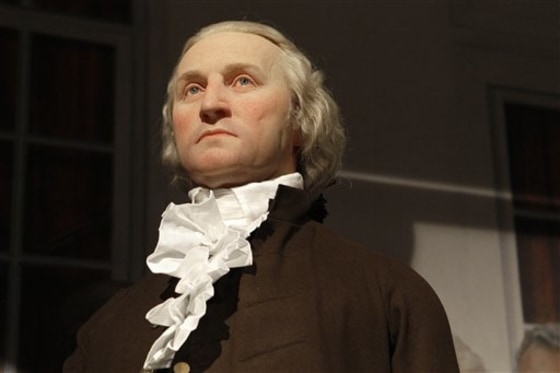A life-size wax figure of George Washington as president appears in the "Discover the Real George Washington: New Views from Mount Vernon," exhibit at the N.C. Museum of History in Raleigh, N.C.